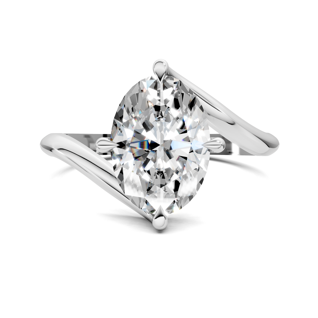 Sylvia Bypass Solitaire Ring