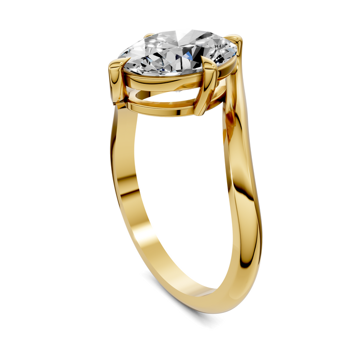 Sylvia Bypass Solitaire Ring