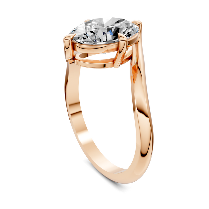 Sylvia Bypass Solitaire Ring