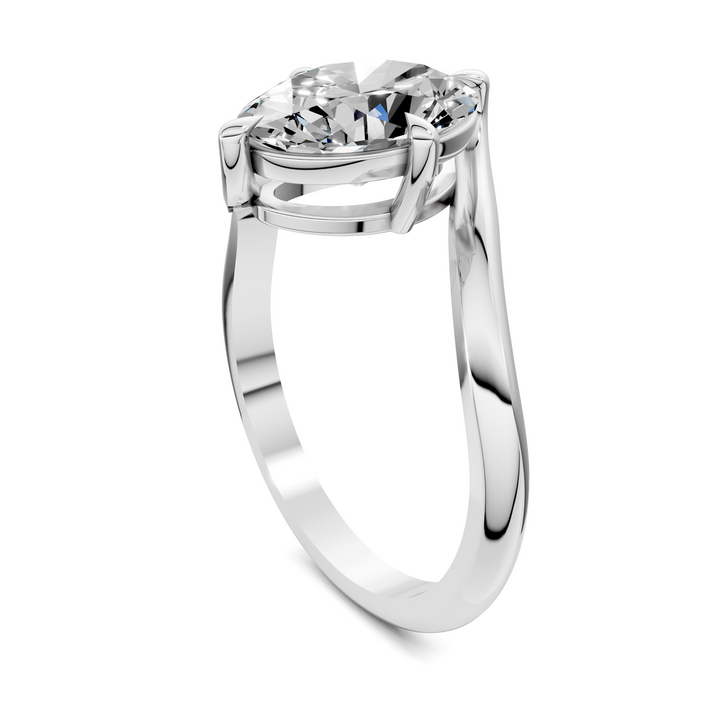 Sylvia Bypass Solitaire Ring