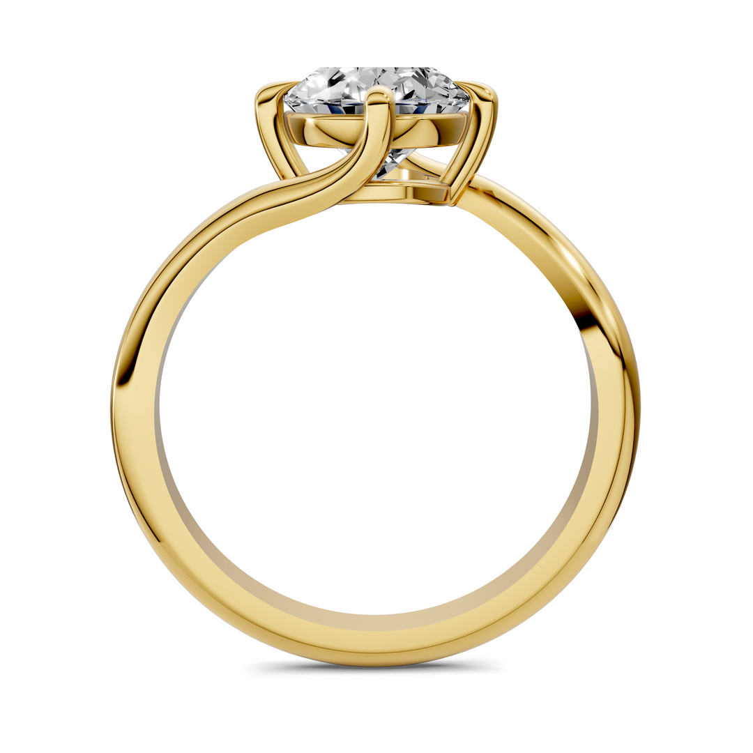 Sylvia Bypass Solitaire Ring