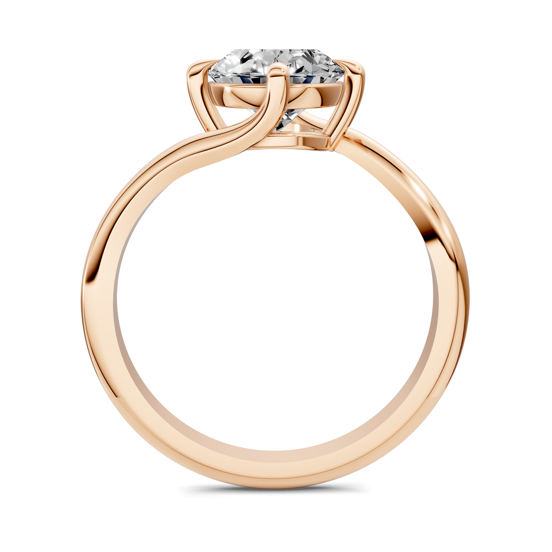 Sylvia Bypass Solitaire Ring