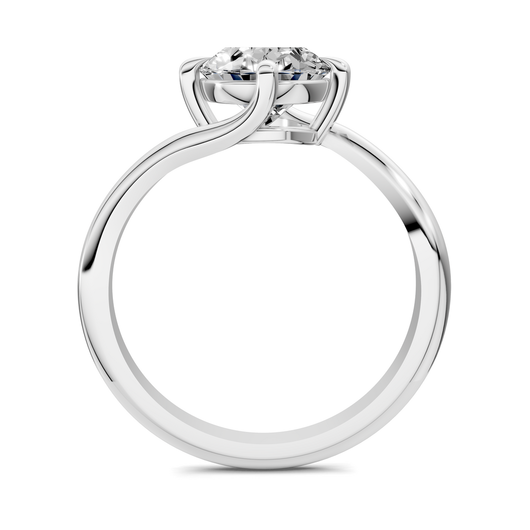 Sylvia Bypass Solitaire Ring