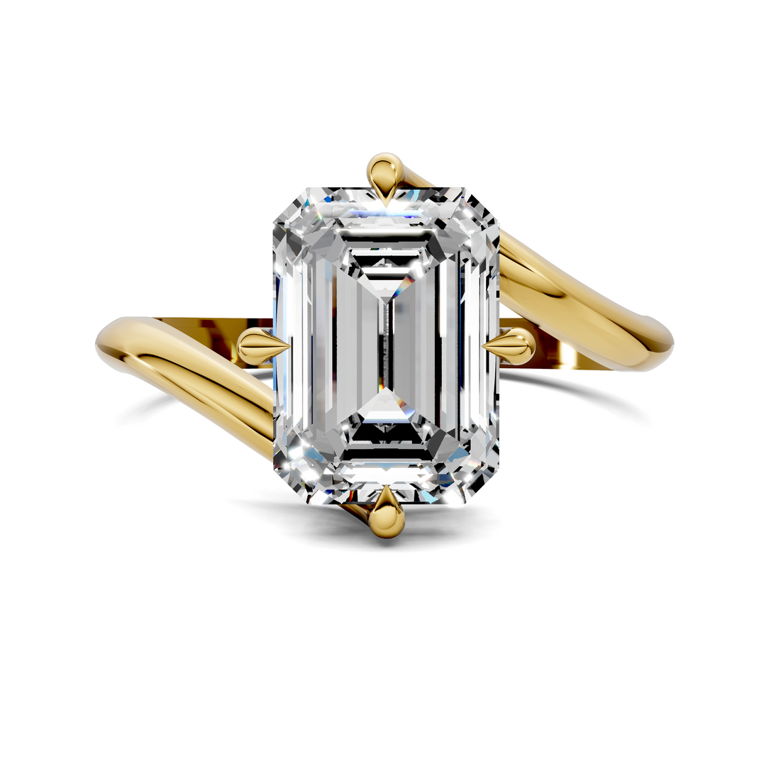 Sylvia Bypass Solitaire Ring
