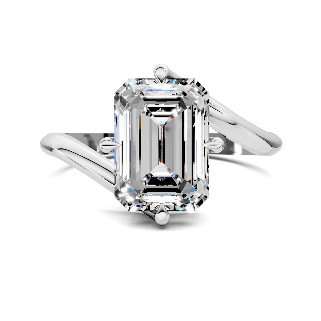 Sylvia Bypass Solitaire Ring