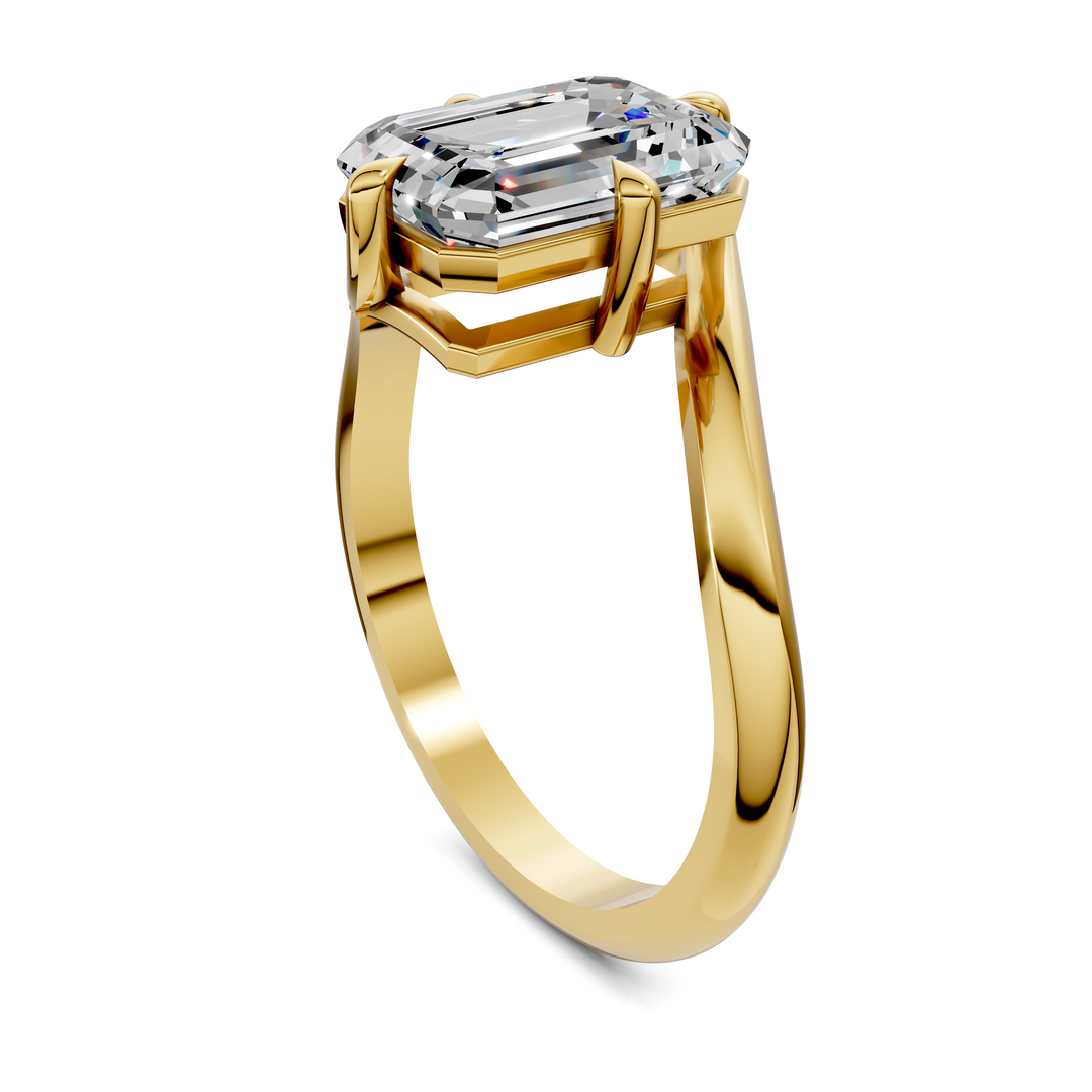 Sylvia Bypass Solitaire Ring