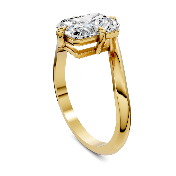 Sylvia Bypass Solitaire Ring