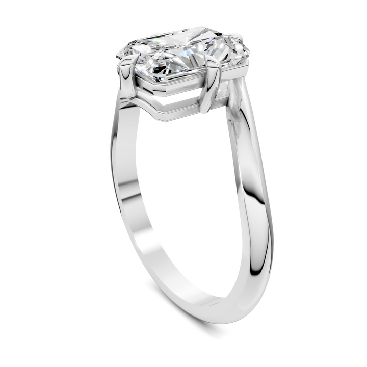 Sylvia Bypass Solitaire Ring