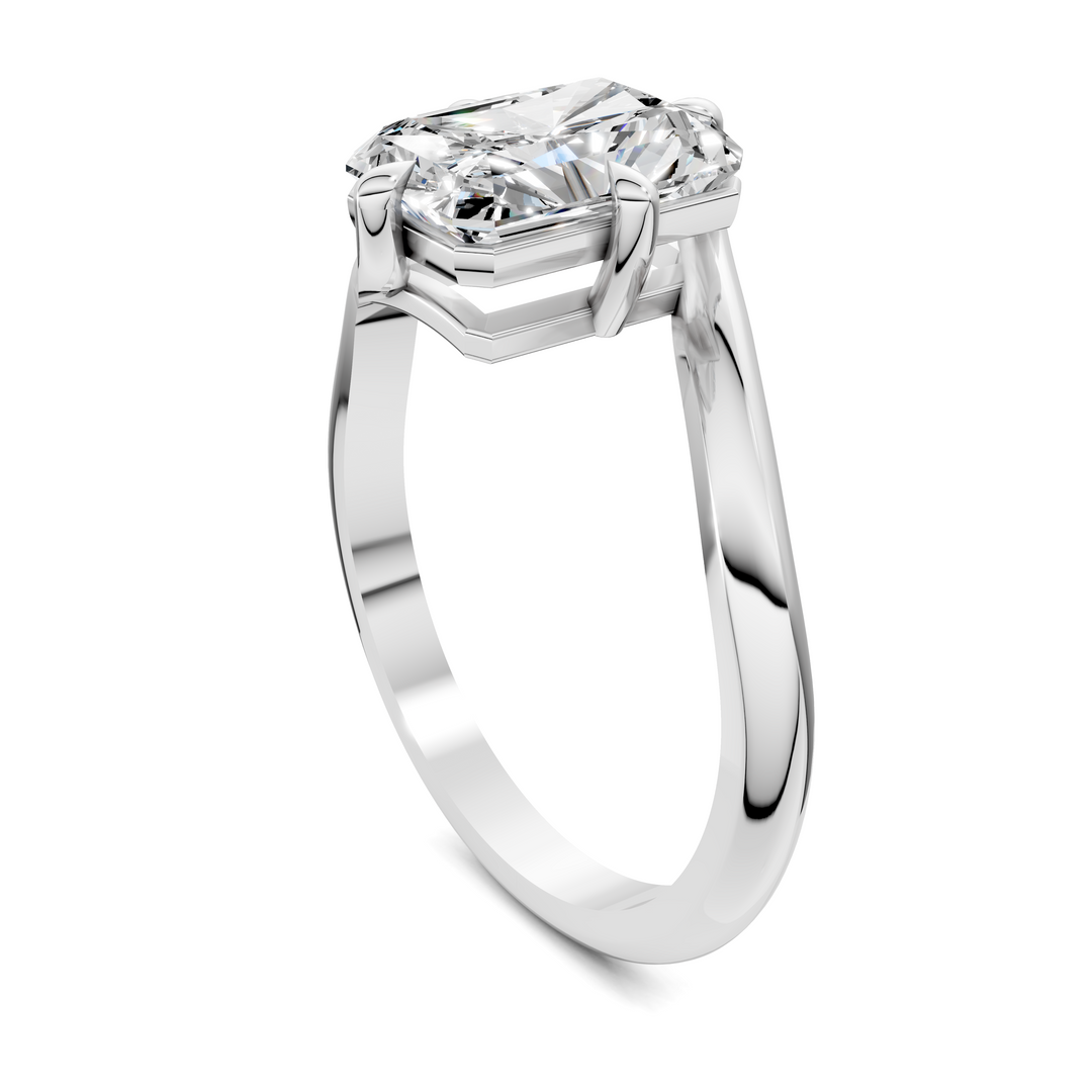 Sylvia Bypass Solitaire Ring