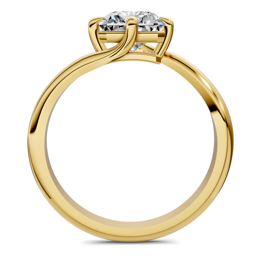 Sylvia Bypass Solitaire Ring