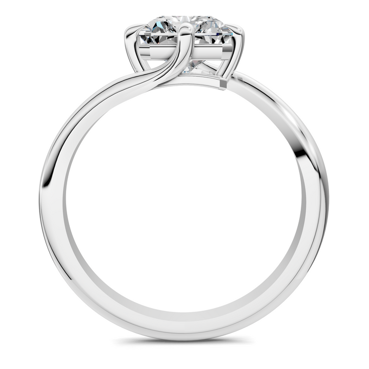Sylvia Bypass Solitaire Ring