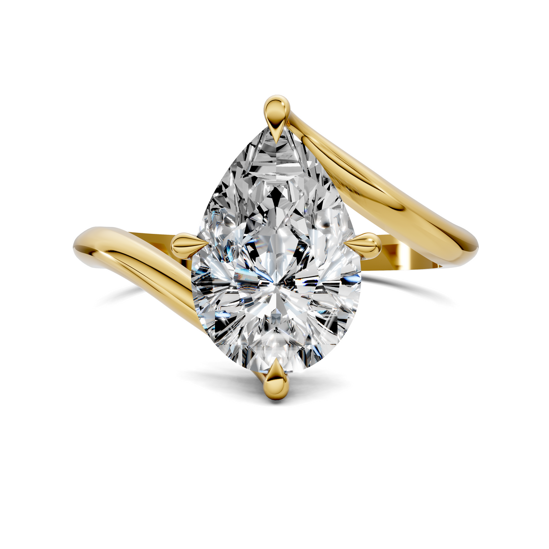 Sylvia Bypass Solitaire Ring