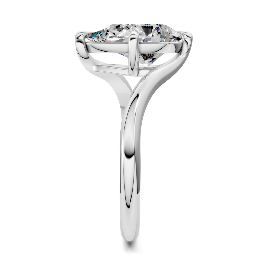 Sylvia Bypass Solitaire Ring