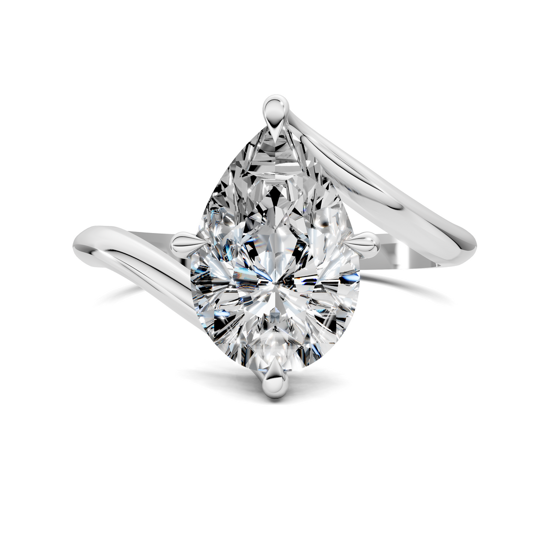 Sylvia Bypass Solitaire Ring