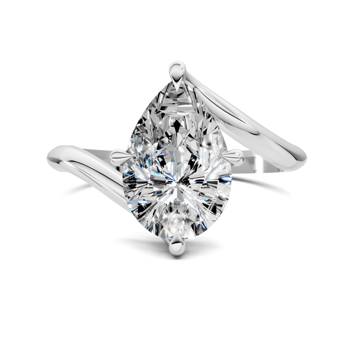 Sylvia Bypass Solitaire Ring