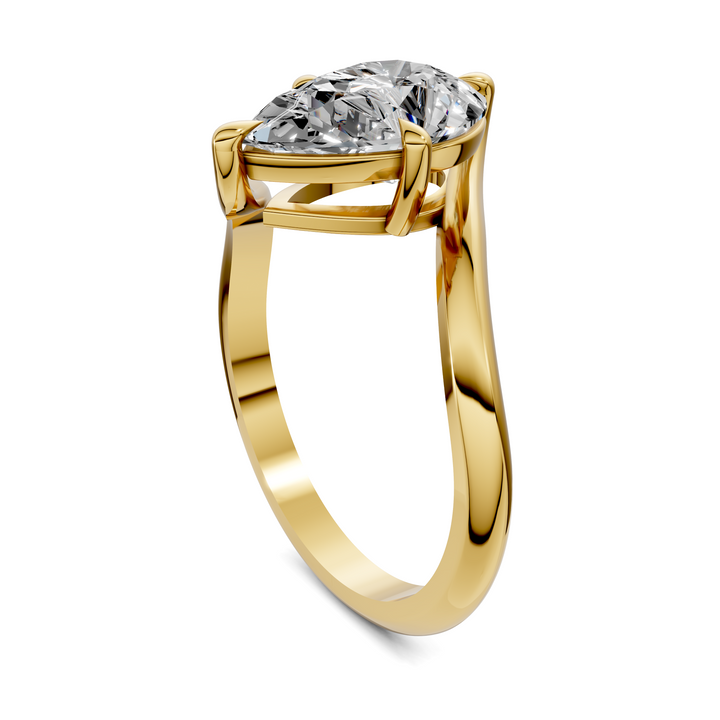 Sylvia Bypass Solitaire Ring