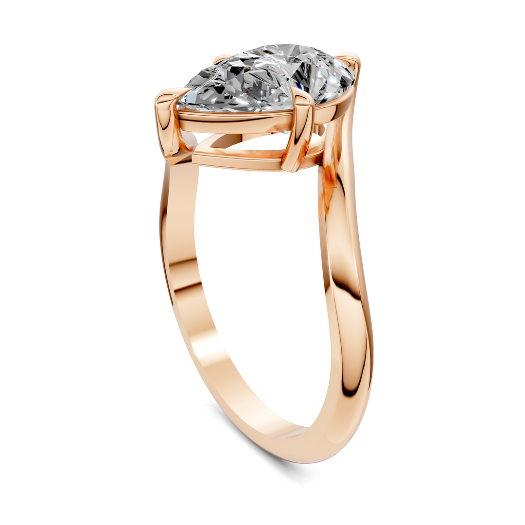 Sylvia Bypass Solitaire Ring