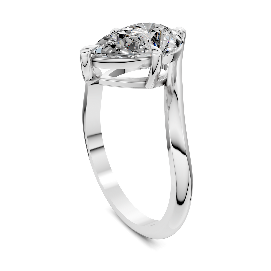 Sylvia Bypass Solitaire Ring