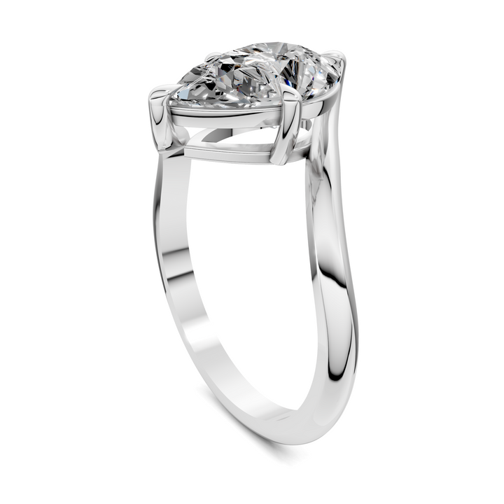 Sylvia Bypass Solitaire Ring