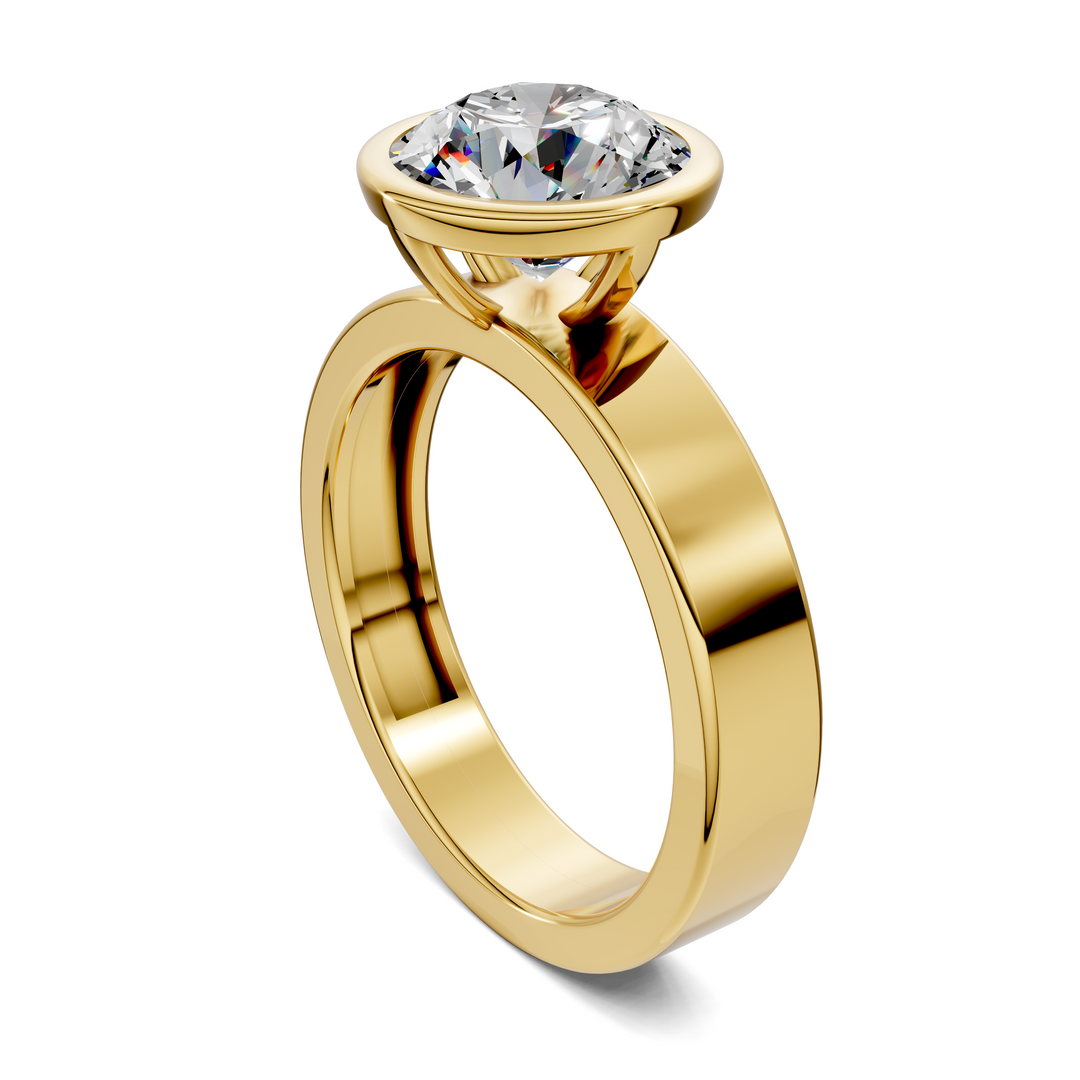Jackie Bezel Solitaire Ring