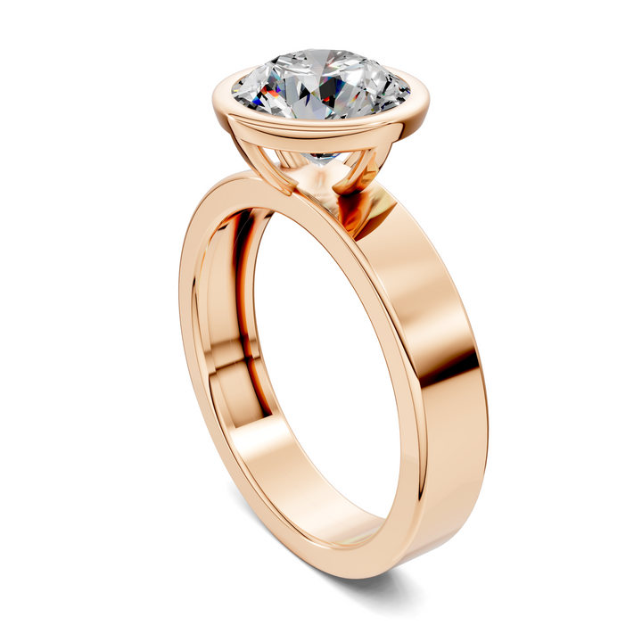 Jackie Bezel Solitaire Ring