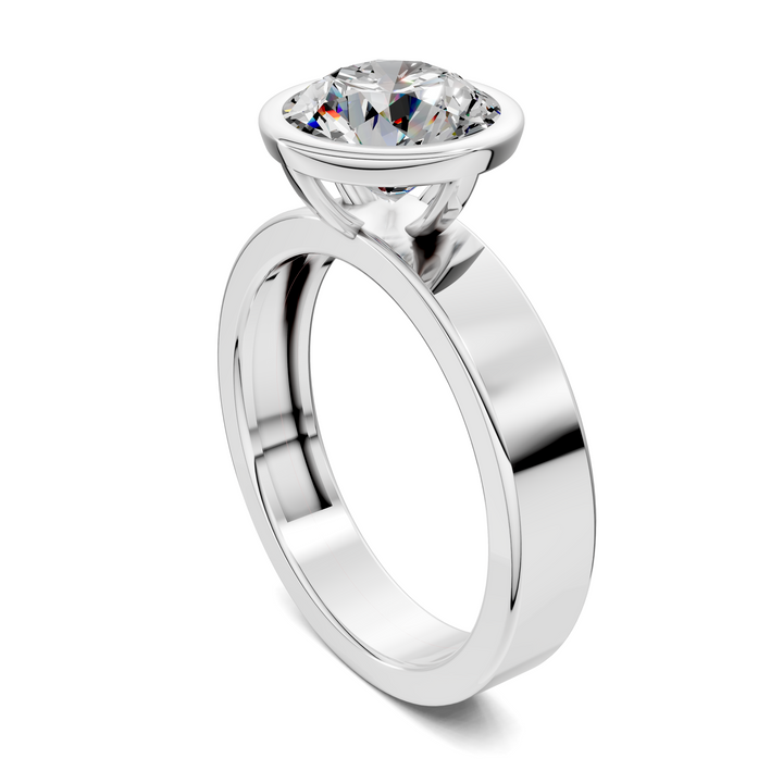 Jackie Bezel Solitaire Ring