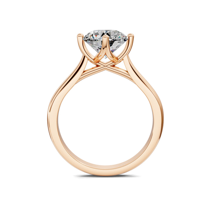 Madison Crisscross Cathedral Solitaire Engagement Ring