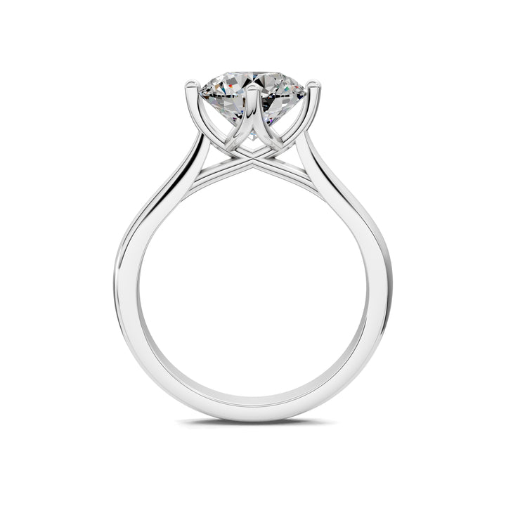 Madison Crisscross Cathedral Solitaire Engagement Ring