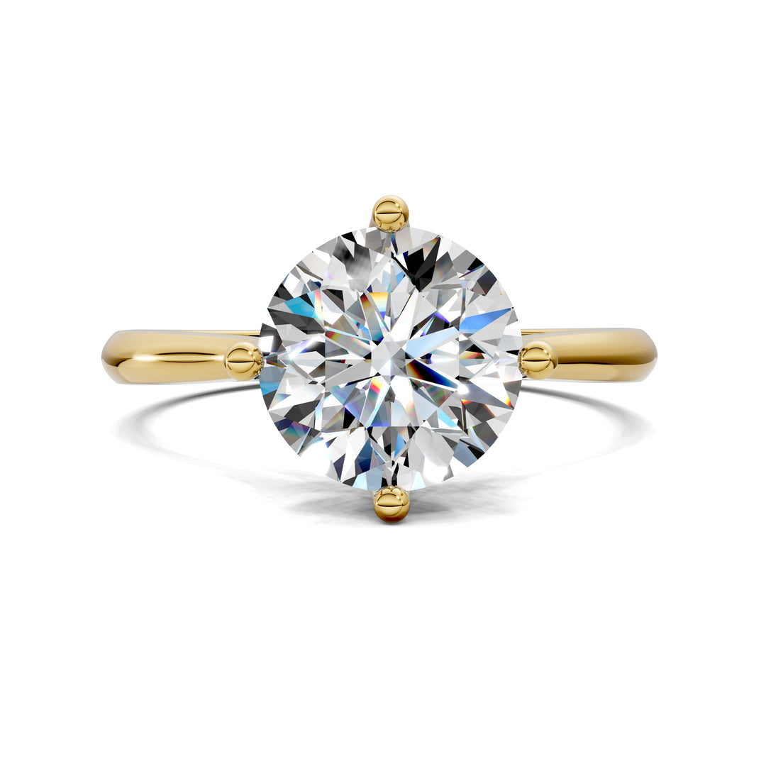 Madison Crisscross Cathedral Solitaire Engagement Ring