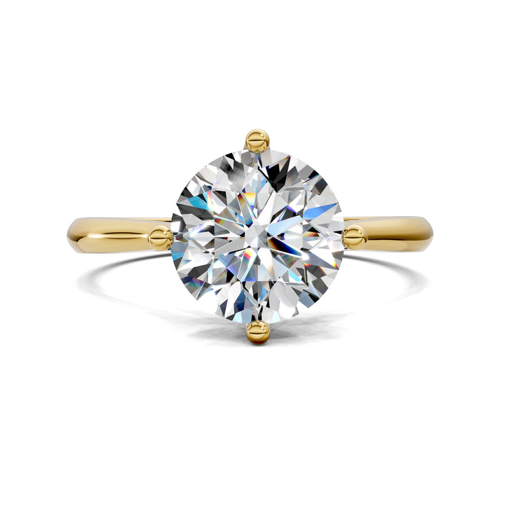 Madison Crisscross Cathedral Solitaire Engagement Ring