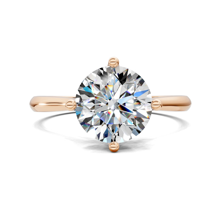 Madison Crisscross Cathedral Solitaire Engagement Ring