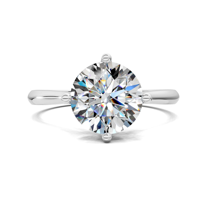 Madison Crisscross Cathedral Solitaire Engagement Ring
