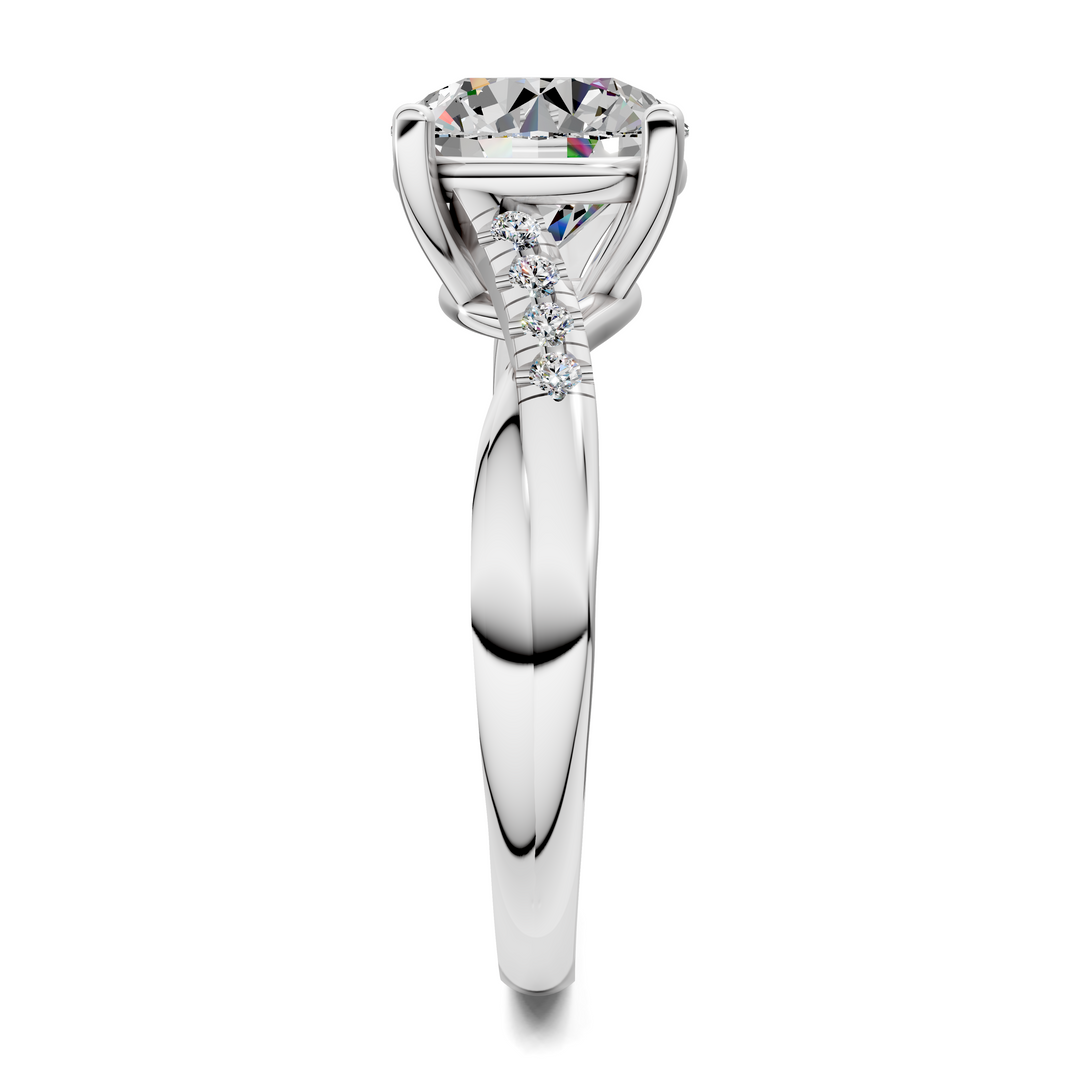 Destiny Twisted Pavé Ring