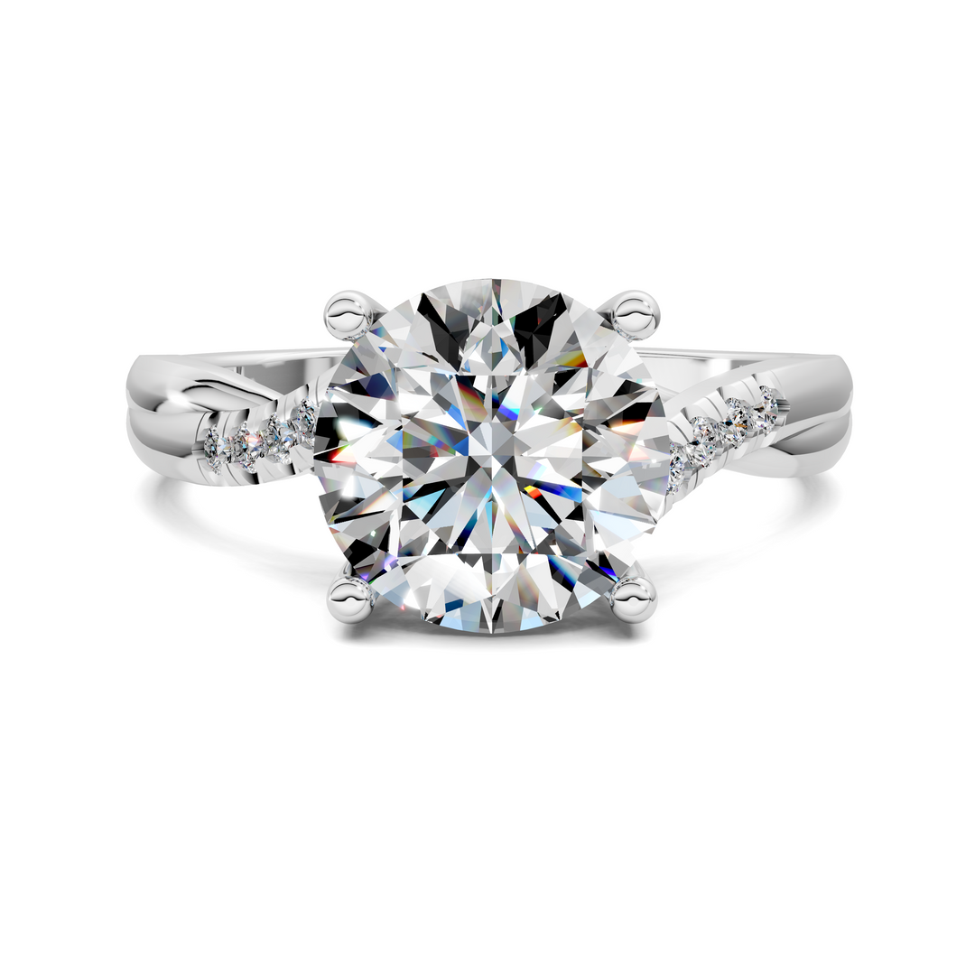 Destiny Twisted Pavé Ring