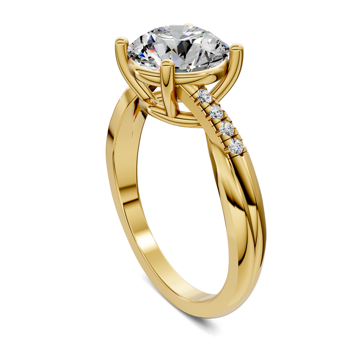 Destiny Twisted Pavé Ring