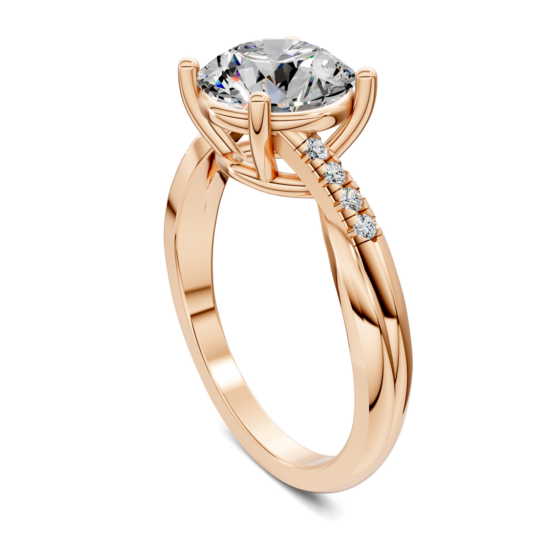 Destiny Twisted Pavé Ring