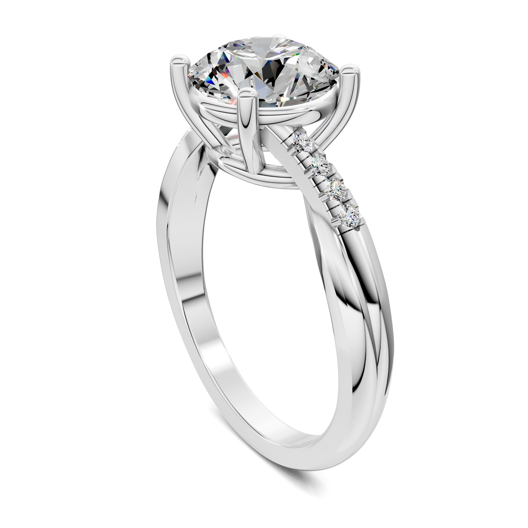 Destiny Twisted Pavé Ring