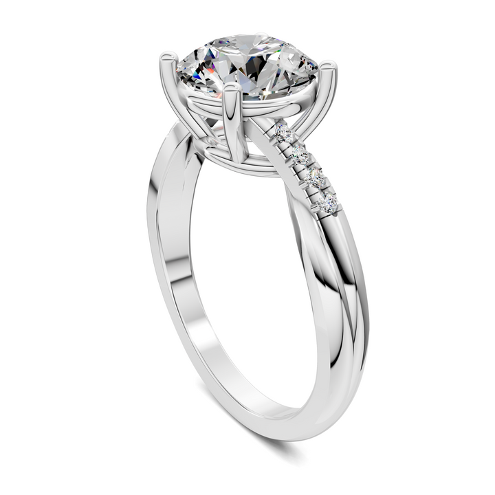 Destiny Twisted Pavé Ring