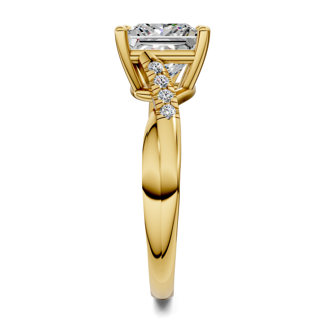 Destiny Twisted Pavé Ring