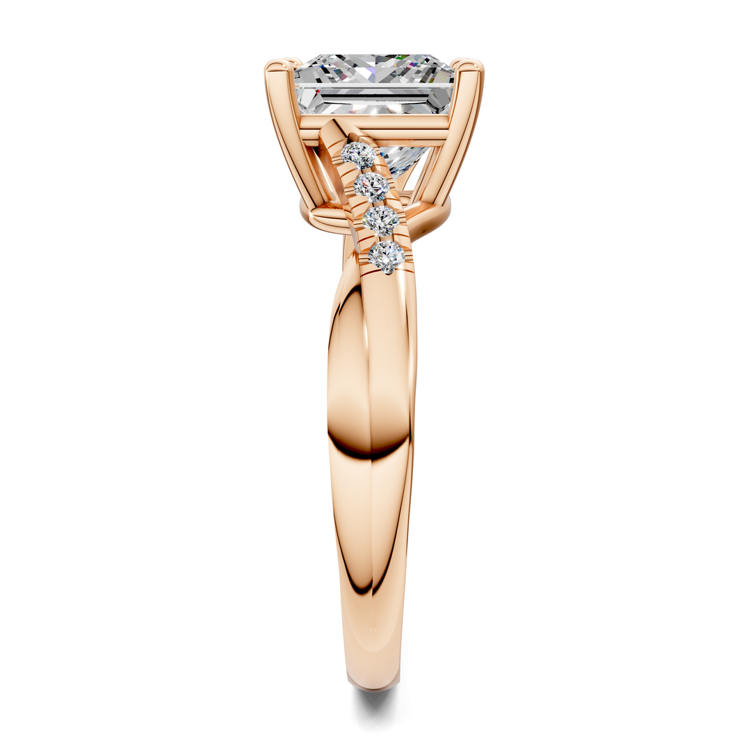 Destiny Twisted Pavé Ring