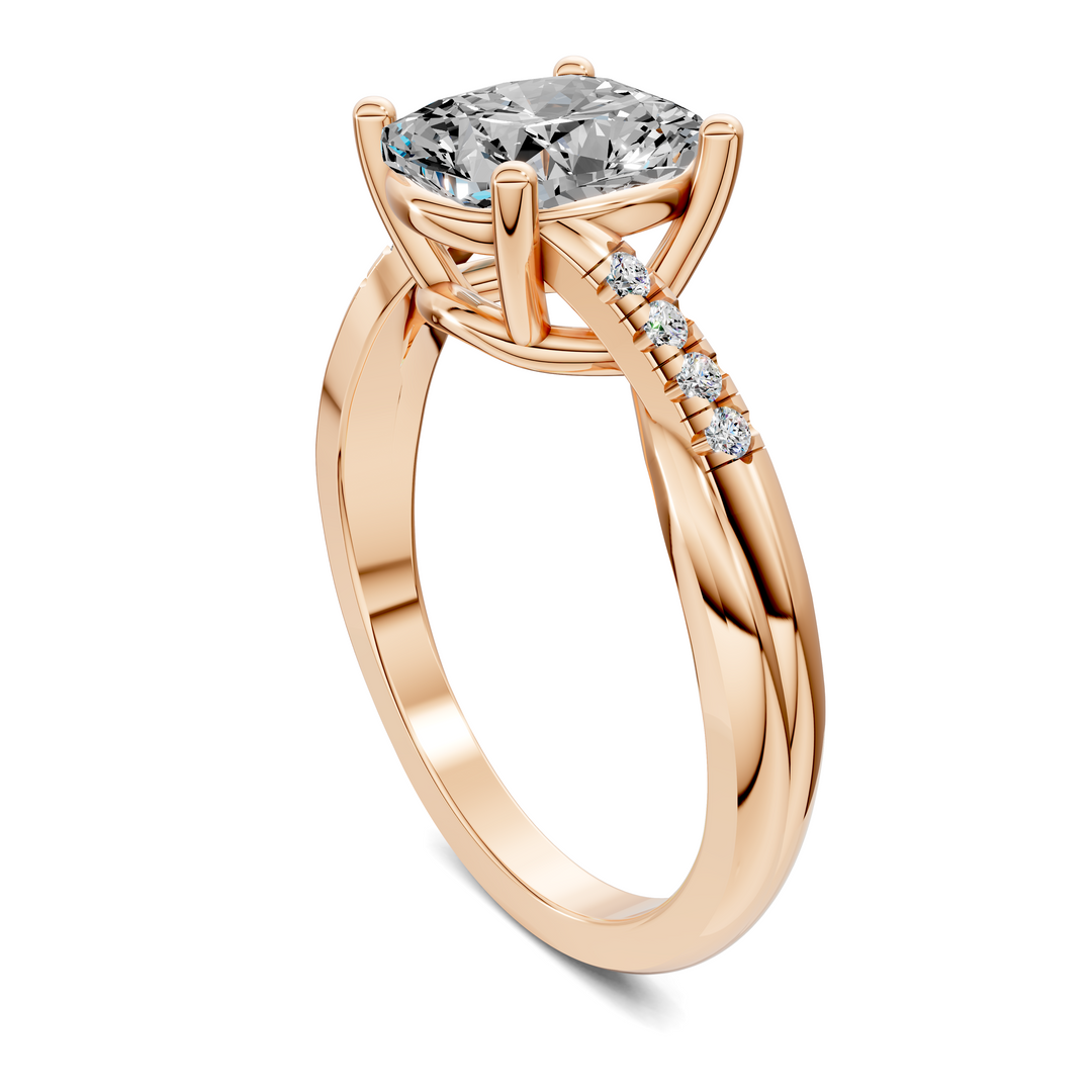 Destiny Twisted Pavé Ring