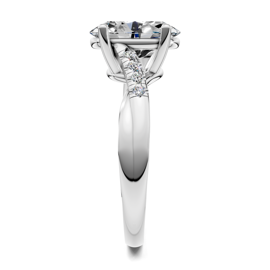 Destiny Twisted Pavé Ring