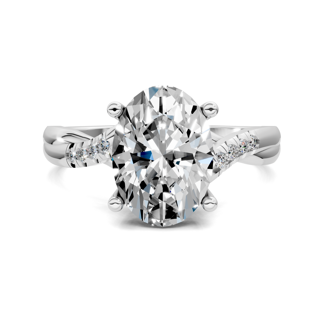 Destiny Twisted Pavé Ring