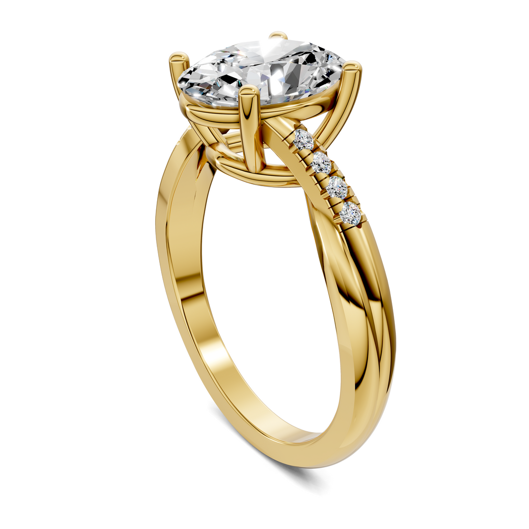 Destiny Twisted Pavé Ring