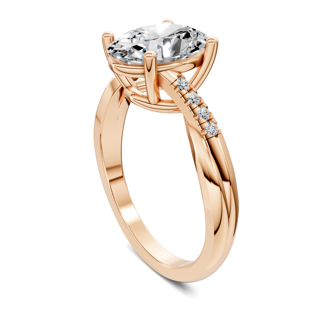 Destiny Twisted Pavé Ring