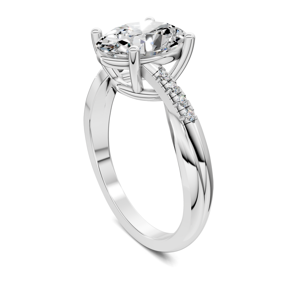 Destiny Twisted Pavé Ring