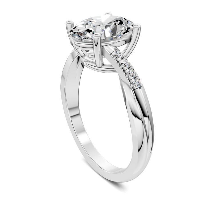 Destiny Twisted Pavé Ring