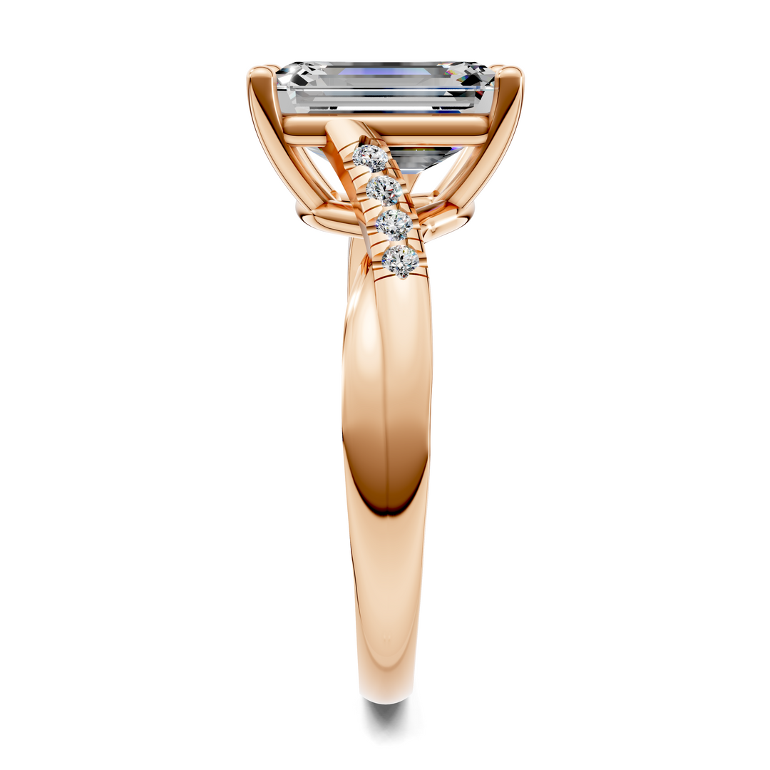 Destiny Twisted Pavé Ring
