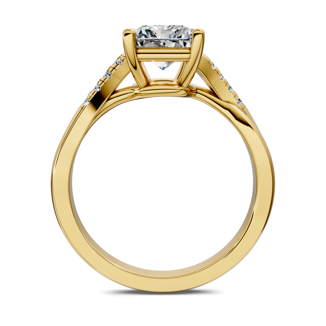 Destiny Twisted Pavé Ring