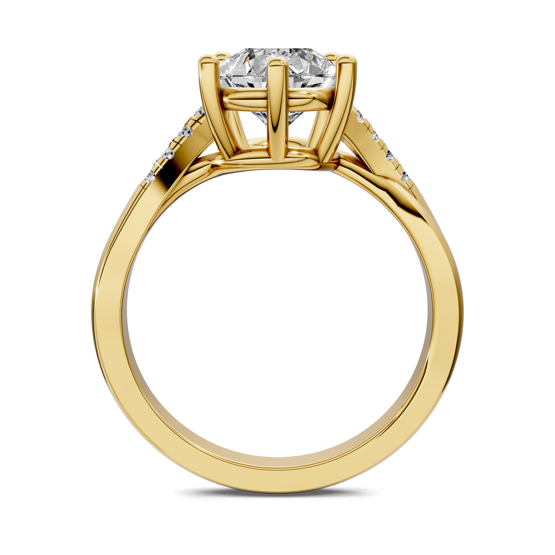 Destiny Twisted Pavé Ring